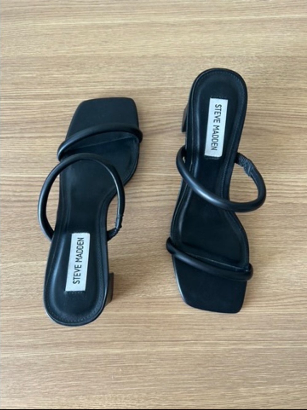 Steve Madden Square-Toe Strappy Heels